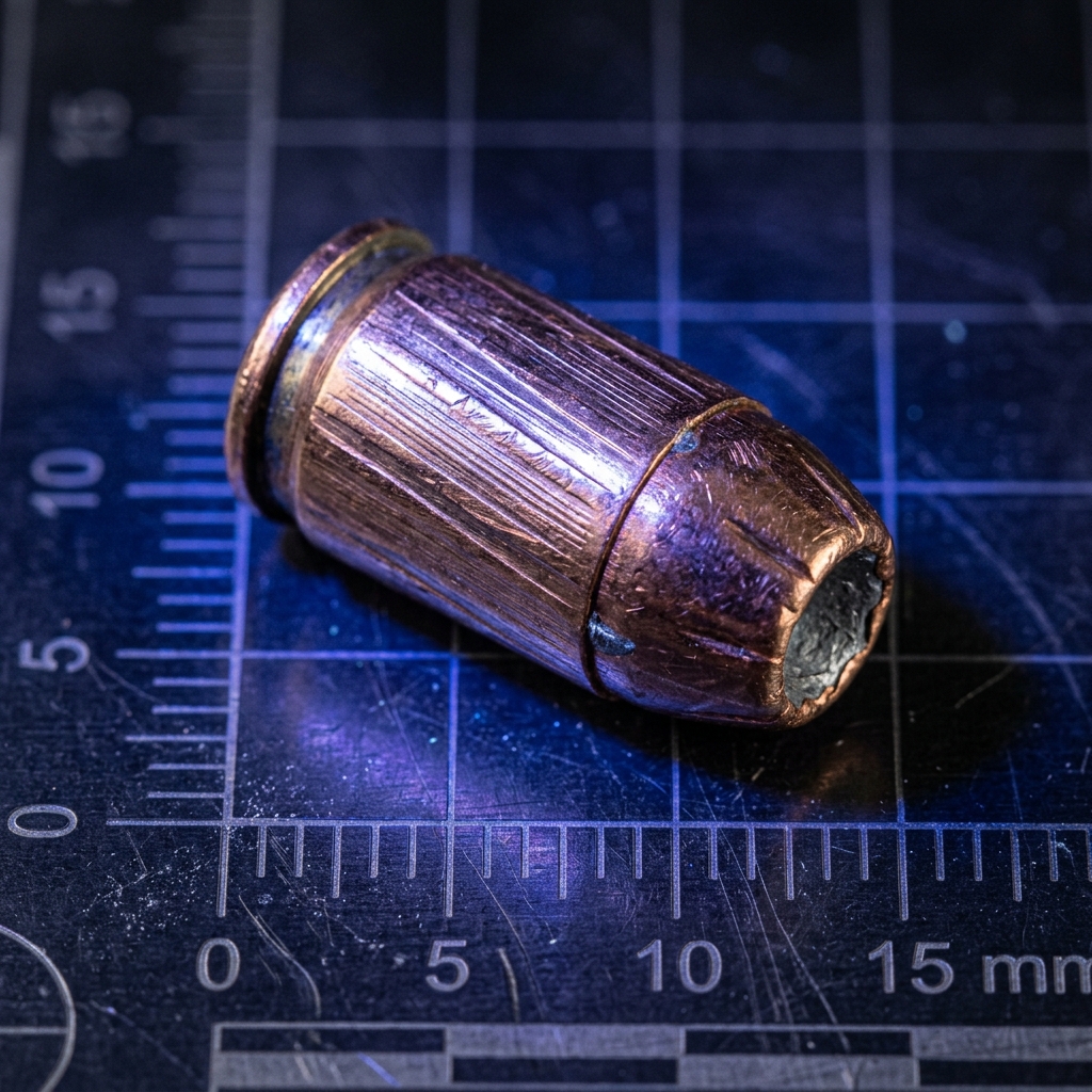 Recovered 9mm Speer Gold Dot hollow point bullet, ballistics evidence